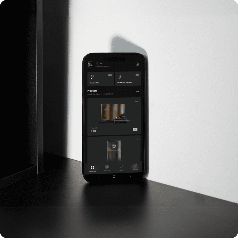 App DeWarmte warmtepomp