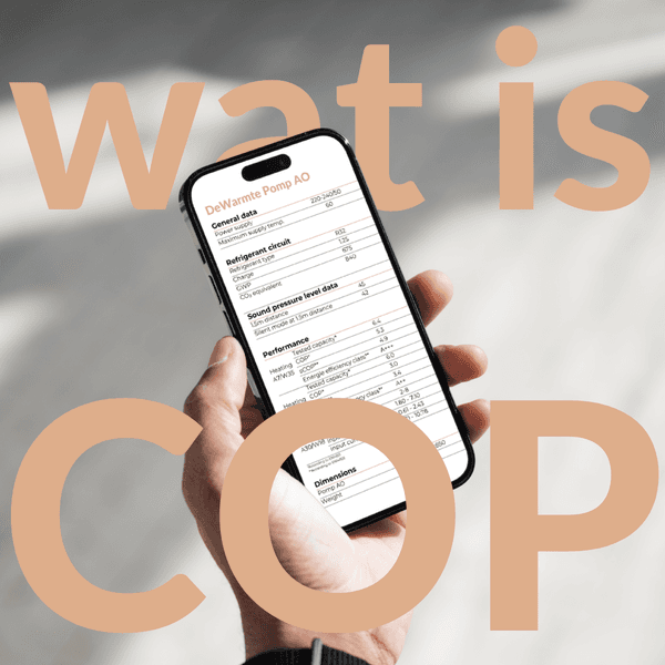 Afbeelding ter illustratie bij een artikel over de Coëfficiënt van Prestatie (COP) in de kennisbank van DeWarmte